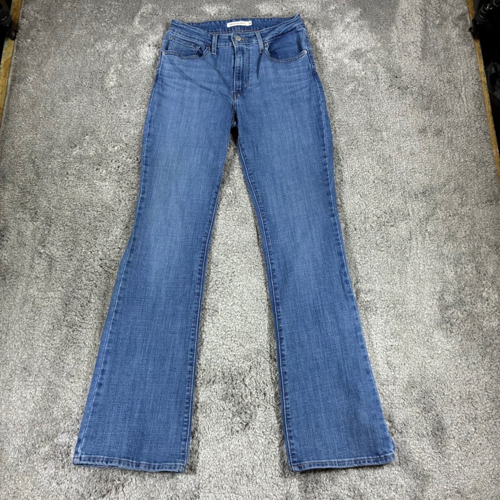 Levi's 725 High Rise Bootcut Jeans Women's 28 Blue Medium Wash W28 L32 Stretch